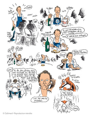BD illustrée "En cuisine avec Alain Passard" par Christophe Blain