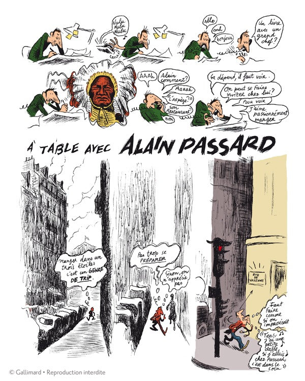 BD illustrée "En cuisine avec Alain Passard" par Christophe Blain